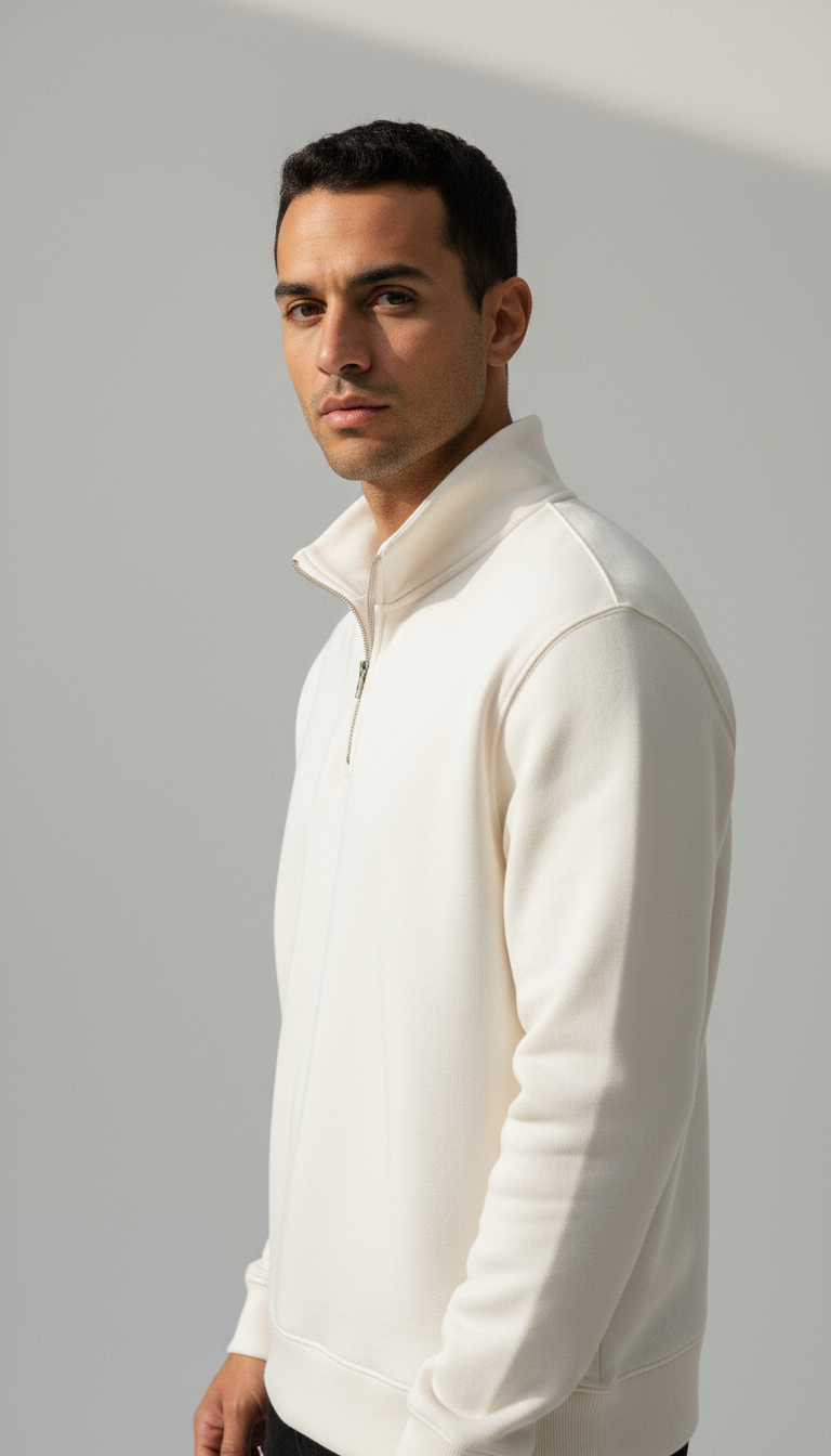 Men's Polar Fleece Zip Jacket Stand Collar Limited Edition