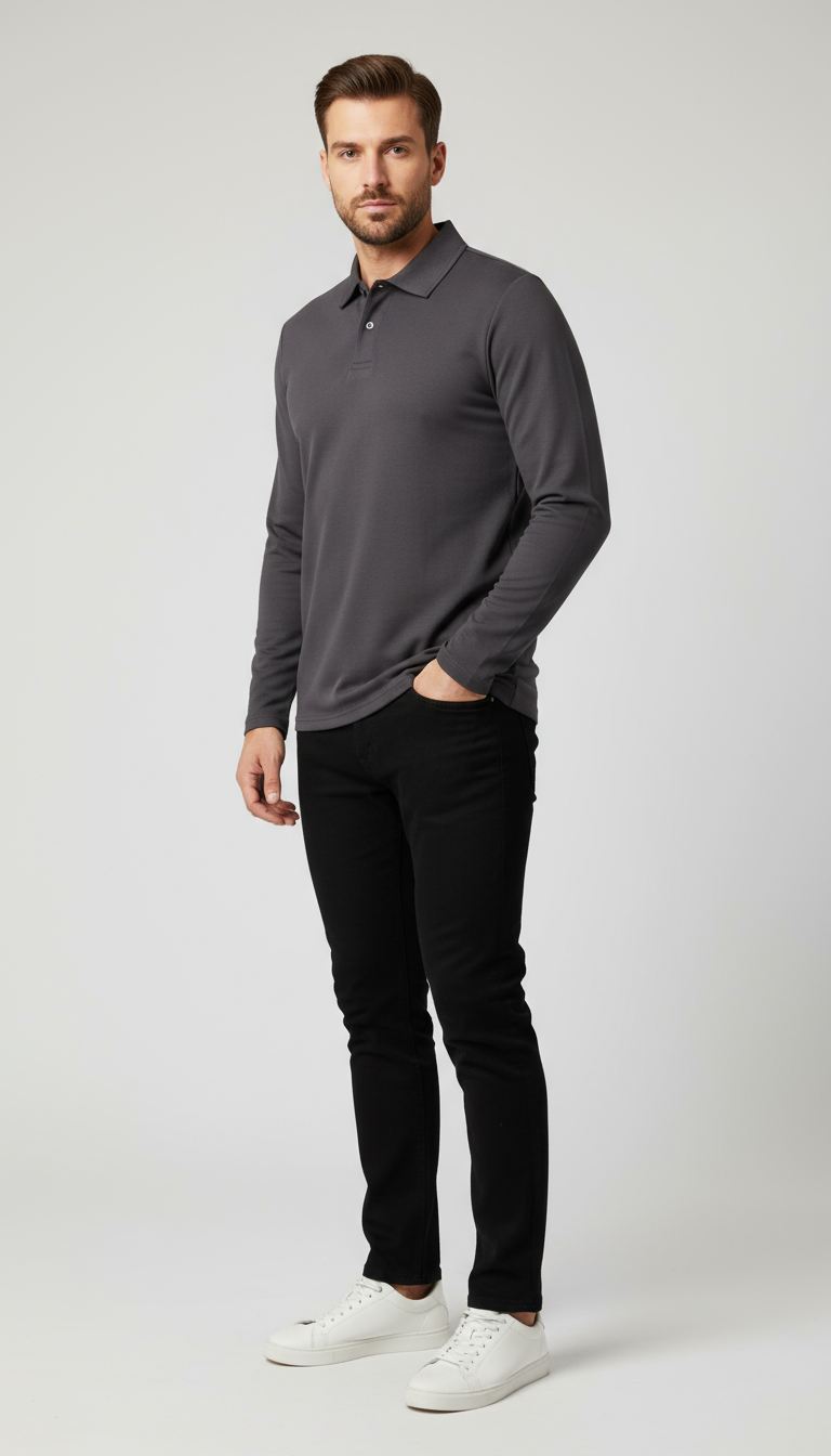 Long Sleeve Polo Essential Classic Collection Exclusive