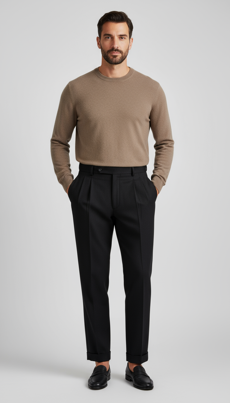 UrbanSlim Wool Blend Trousers Exclusive Collection