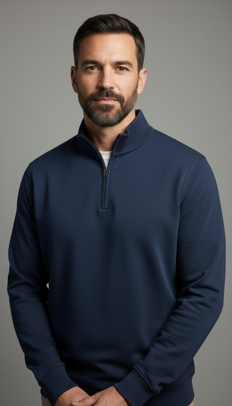 Men's Polar Fleece Zip Jacket Stand Collar Limited Edition