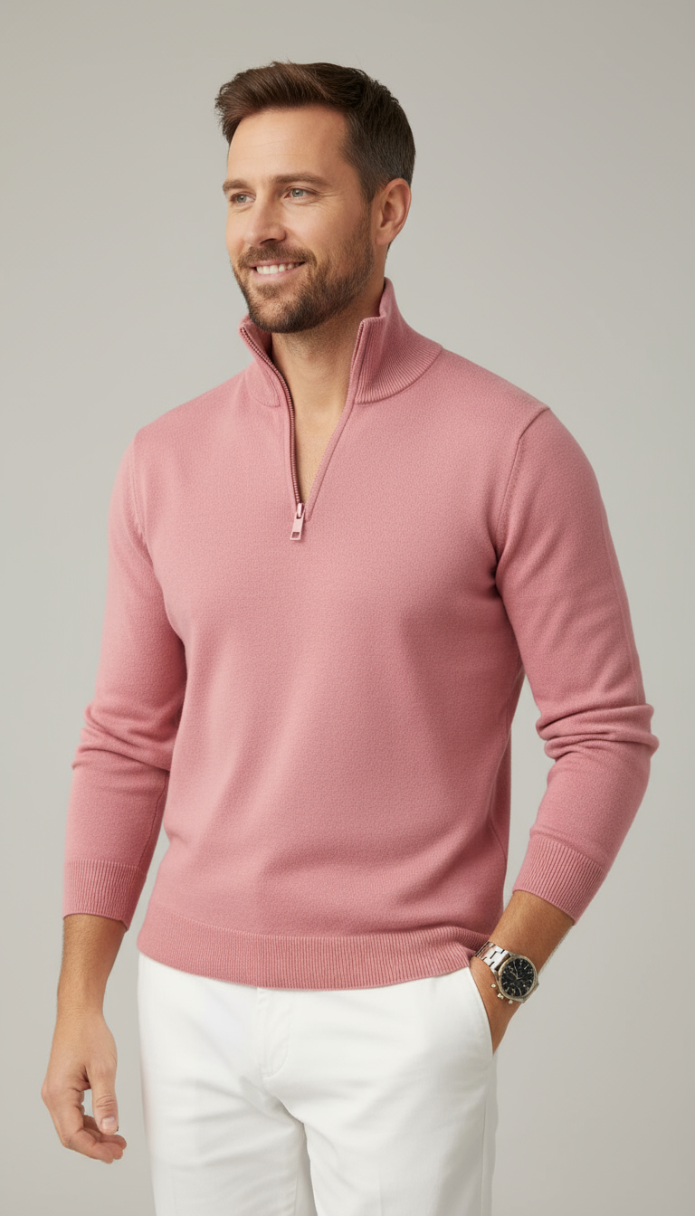 Brered Half Zip Jumper Timeless Collection