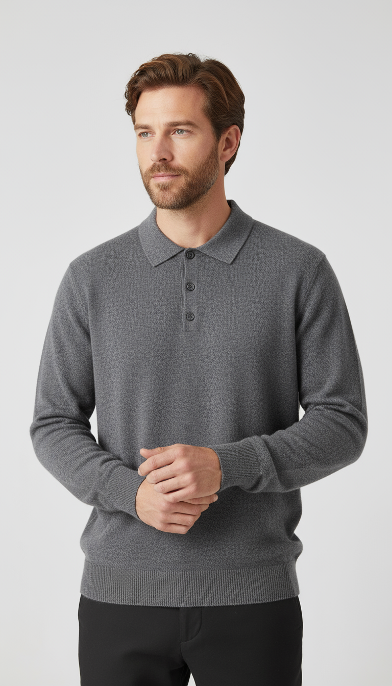 GentleKnit Mens Elegant Sweater Fine Knit Elite