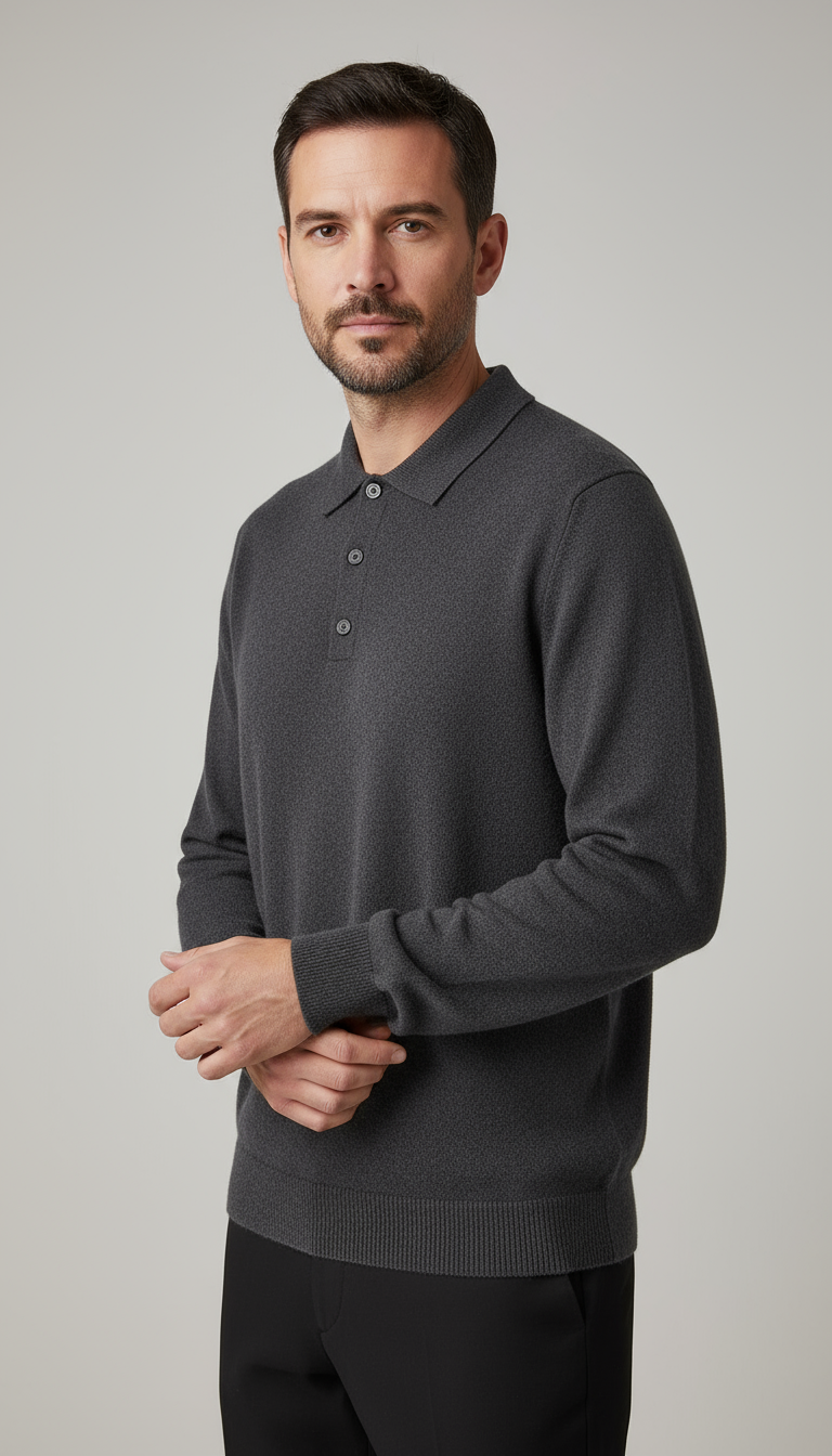 GentleKnit Mens Elegant Sweater Fine Knit Elite