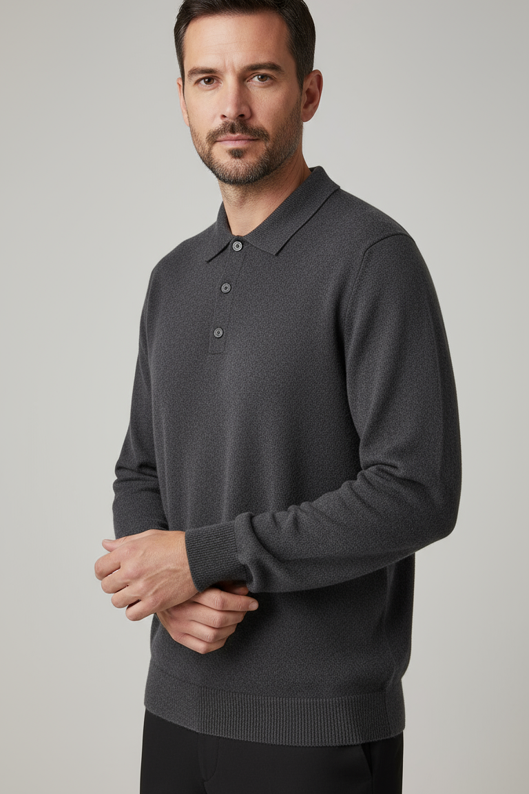 GentleKnit Mens Elegant Sweater Fine Knit Elite