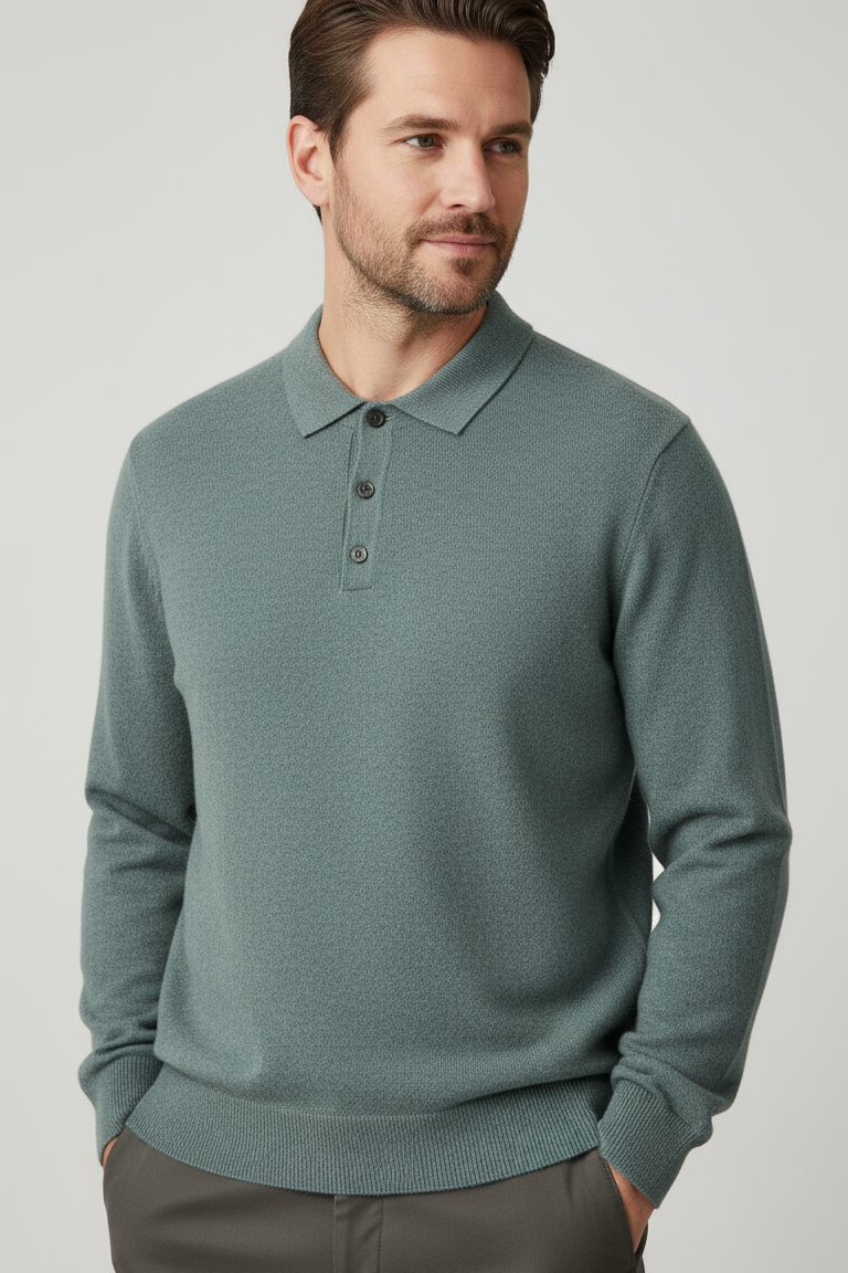 GentleKnit Mens Elegant Sweater Fine Knit Elite