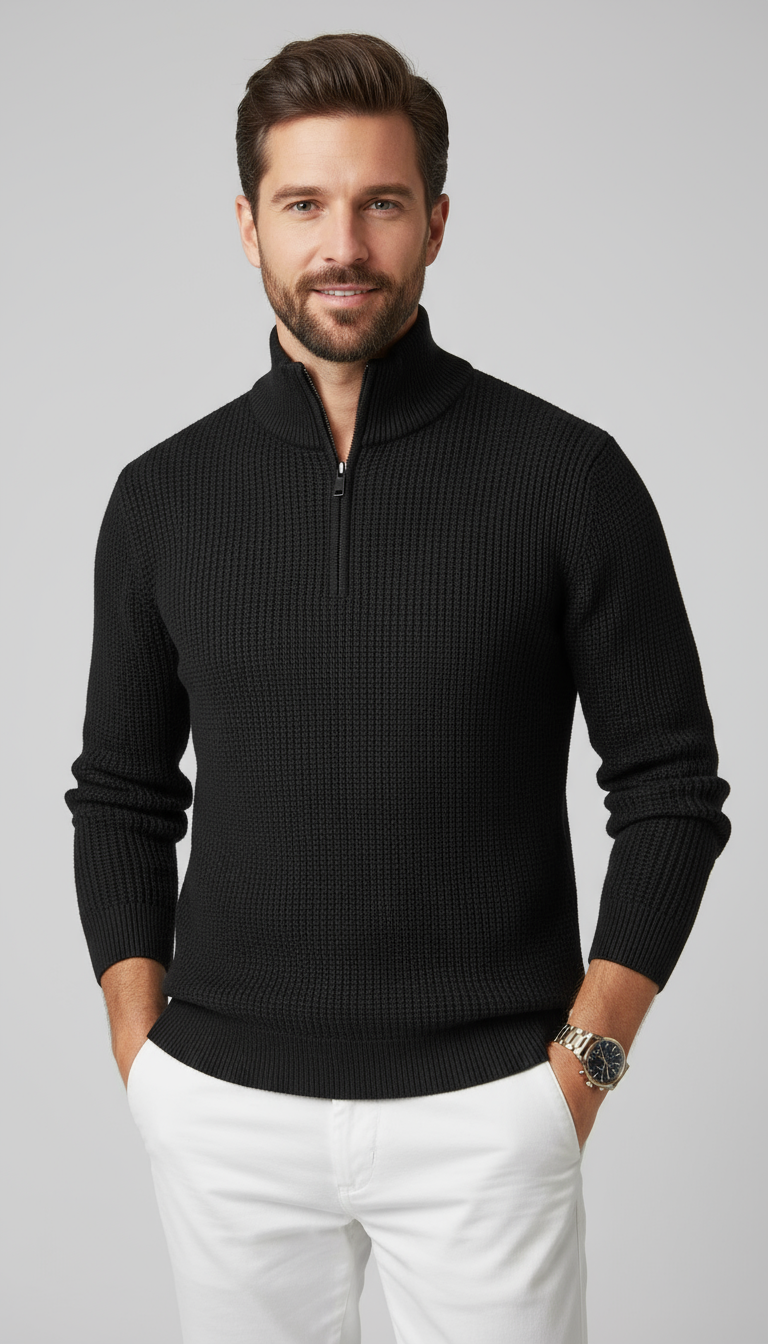 Brered Half Zip Jumper Timeless Collection