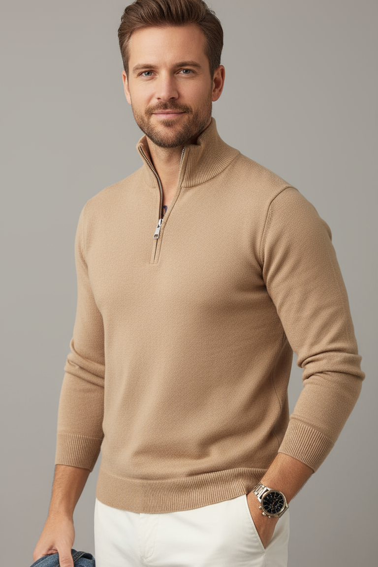 Brered Half Zip Jumper Timeless Collection