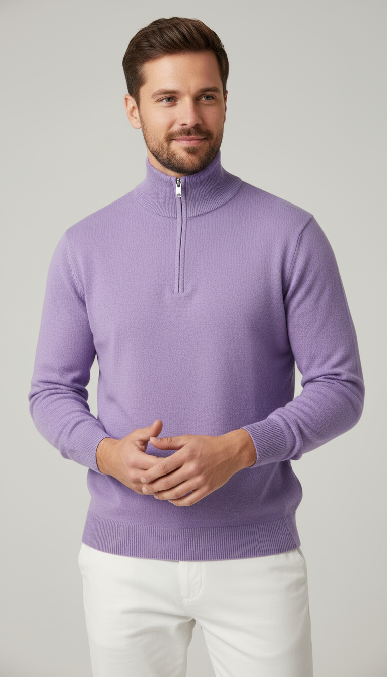 Brered Half Zip Jumper Timeless Collection