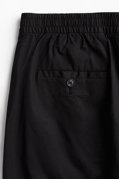 Francesco | Pantalón Chino para Hombre en Negro con Cordón