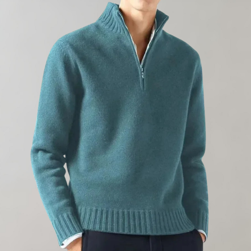 Adam | Suéter elegante con media cremallera