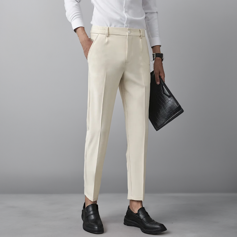 Tim | Elegante Pantalón para Hombre en Marfil Diseño Atemporal y Ajuste Perfecto