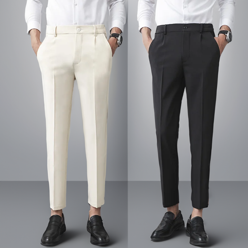 Tim | Elegante Pantalón para Hombre en Marfil Diseño Atemporal y Ajuste Perfecto