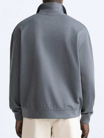 Suéter beige con cuello de polo – Estilo casual con elegancia