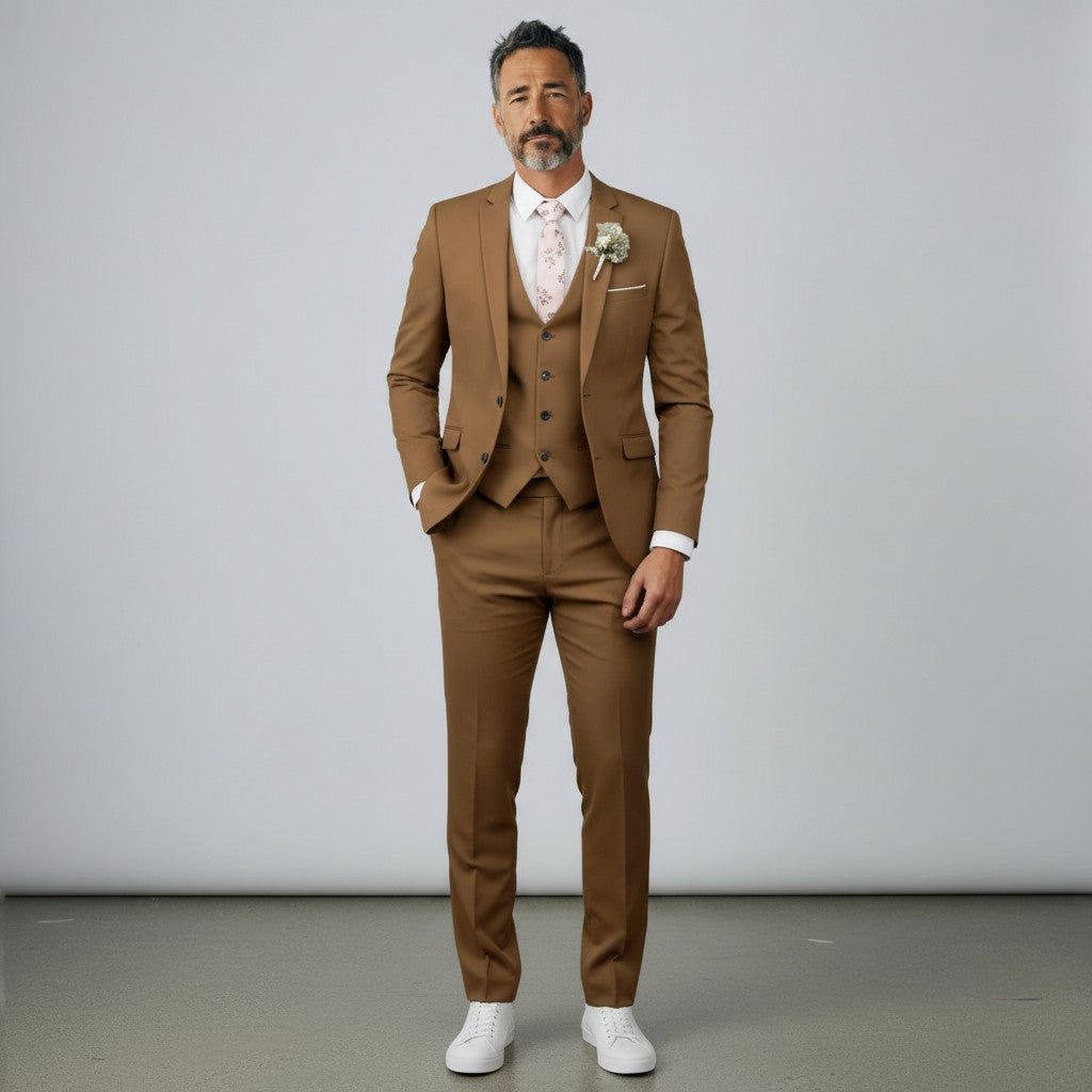 Slim Fit 3-Piece Wedding Guest Suit for Men | Formal