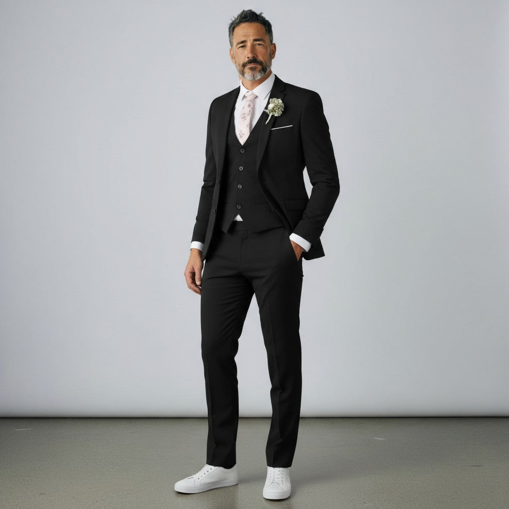 Slim Fit 3-Piece Wedding Guest Suit for Men | Formal